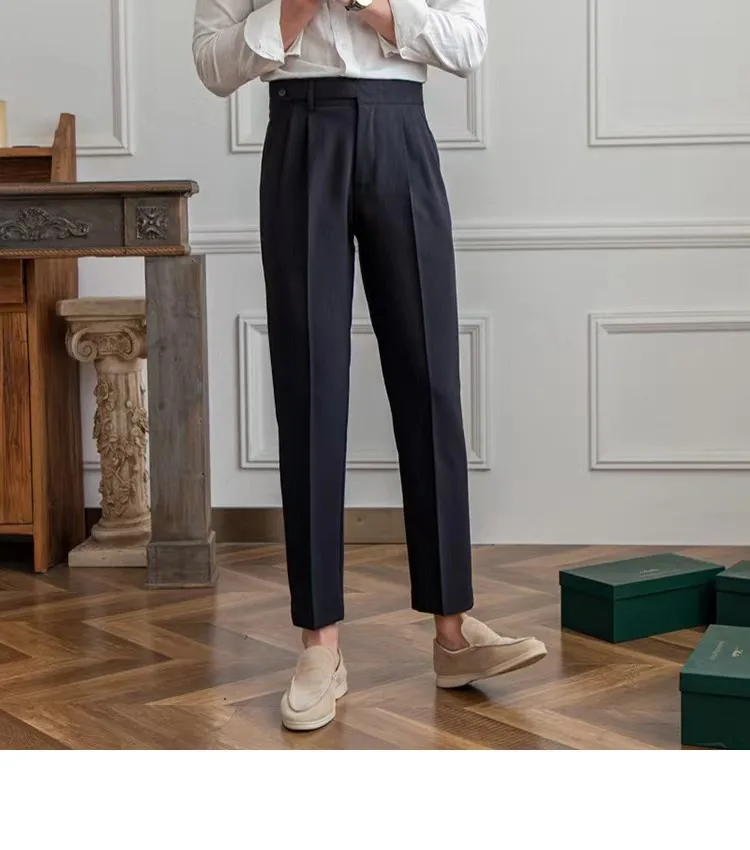 Men Dress Pants Trousers Spring Autumn New British Style Straight Slim Fit Suit Pant Solid Casual Fashion Men Clothes
Men Dress Pants Trousers Spring Autumn New British Style Straight Slim Fit Suit Pant Solid Casual Fashion Men Clothes