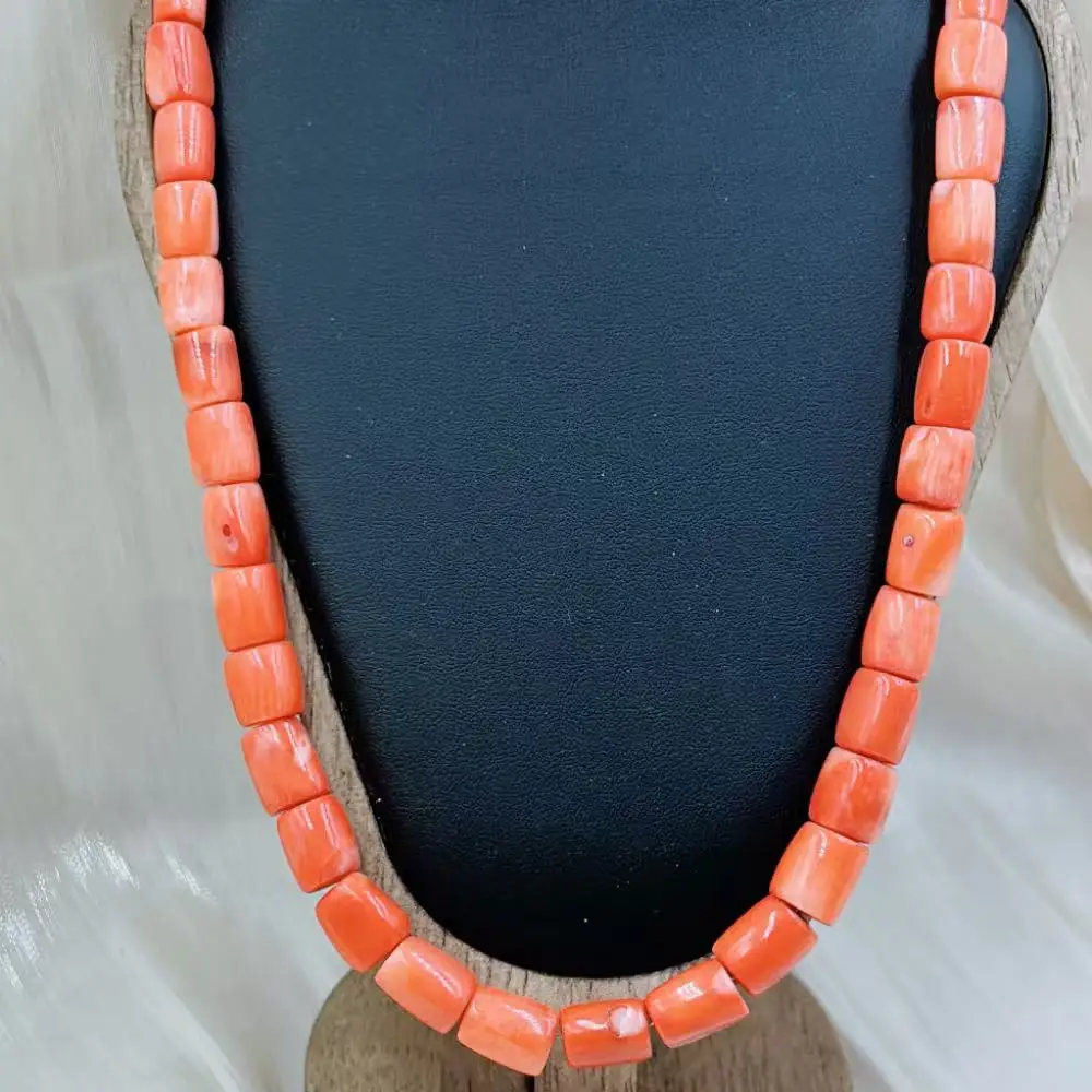 10-12 мм оранжевая барабанная колонна натуральный морской бамбук коралловые бусины винтажные женские украшения длинный свитер ожерелье 
10-12 мм оранжевая барабанная колонна натуральный морской бамбук коралловые бусины винтажные женские украшения длинный свитер ожерелье