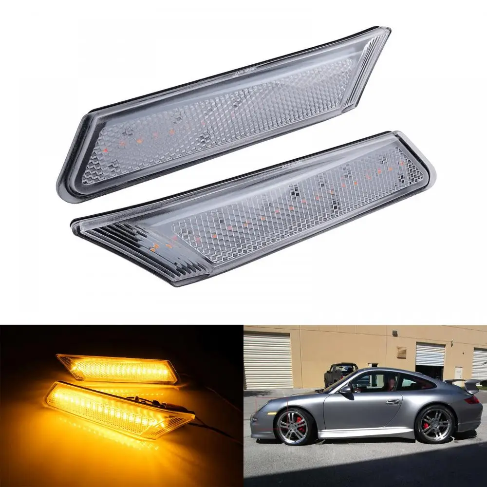 Для Porsche Carrera 911 997 Boxster Cayman светодиодный боковой индикатор повторителя L + R
Для Porsche Carrera 911 997 Boxster Cayman светодиодный боковой индикатор повторителя L + R