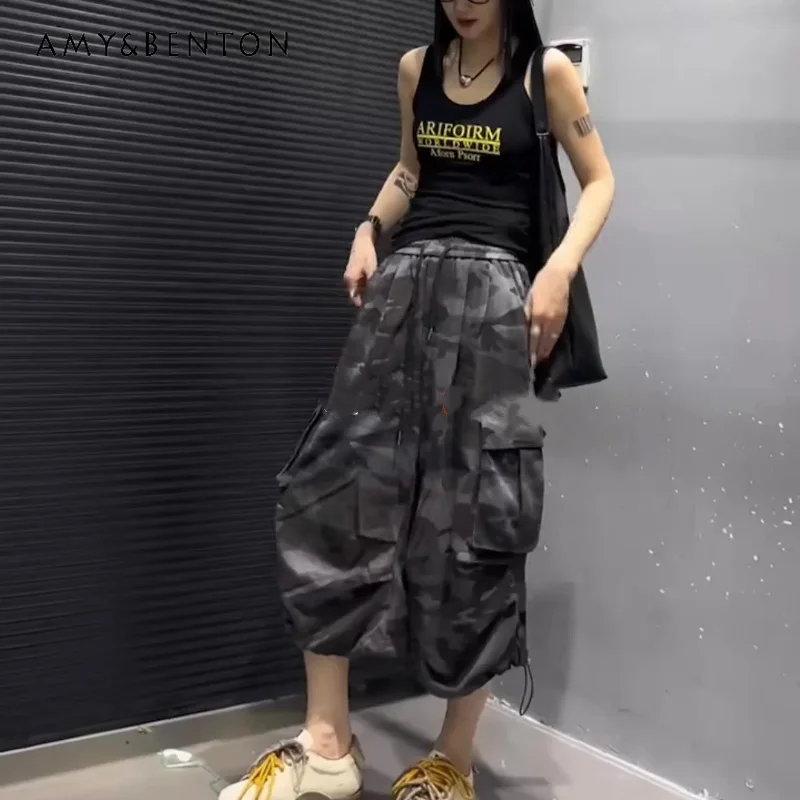Summer New Women's Cool Y2k Casual Cropped Jeans Loose Soft Washed Denim Drawstring Capri Pants With Big Side Pockets Trousers
Summer New Women's Cool Y2k Casual Cropped Jeans Loose Soft Washed Denim Drawstring Capri Pants With Big Side Pockets Trousers