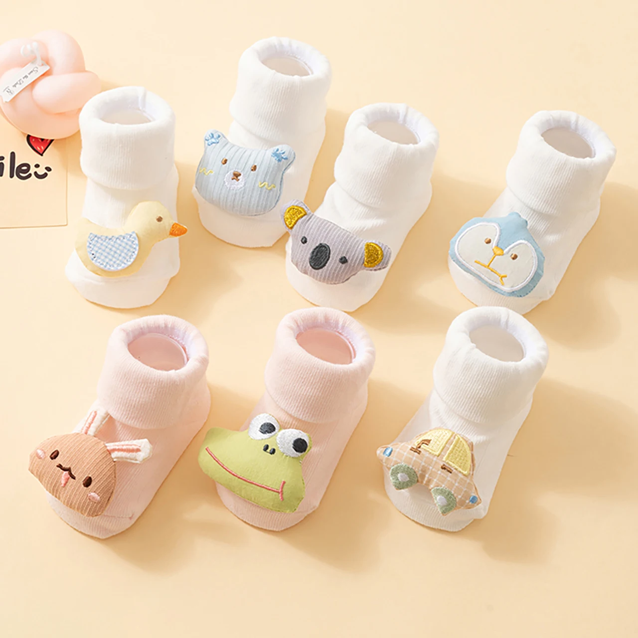 Baby Anti-Slip Floor Socks Cute Cartoon Doll Middle Tube Socks Newborn Footwear 0-3Year Boys Girl Kids Spring Autumn Cotton Sock
Baby Anti-Slip Floor Socks Cute Cartoon Doll Middle Tube Socks Newborn Footwear 0-3Year Boys Girl Kids Spring Autumn Cotton Sock