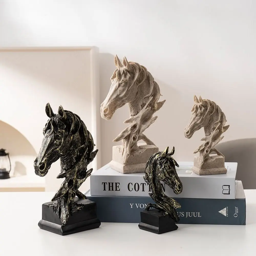 Home Decoration Resin Horse Head Statue Modern Art Animal Sculpture Crafts Nordic Style Miniatures Figurine Home
Home Decoration Resin Horse Head Statue Modern Art Animal Sculpture Crafts Nordic Style Miniatures Figurine Home