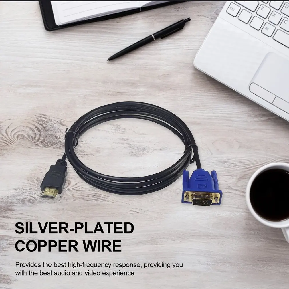 New 1080P HDMI To VGA Cable Converter With Audio Power Supply HDMI Male To VGA Female Converter Adapter For Tablet Laptop PC TV
New 1080P HDMI To VGA Cable Converter With Audio Power Supply HDMI Male To VGA Female Converter Adapter For Tablet Laptop PC TV