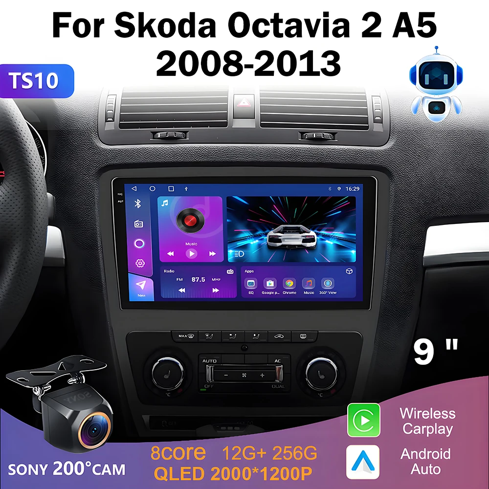 Android 14 Car For Skoda Octavia 2 A5 2004-2013 Car Radio Multimedia Video Player GPS Navigation Head Unit Carplay HDR Dash Cam
Android 14 Car For Skoda Octavia 2 A5 2004-2013 Car Radio Multimedia Video Player GPS Navigation Head Unit Carplay HDR Dash Cam