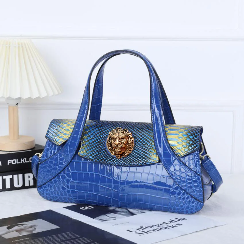 Genuine Leather Women's Bag Luxury Fashion Snake Pattern Ladies Tote Handbags Large Capacity Mom Shoulder women's handbag
Genuine Leather Women's Bag Luxury Fashion Snake Pattern Ladies Tote Handbags Large Capacity Mom Shoulder women's handbag