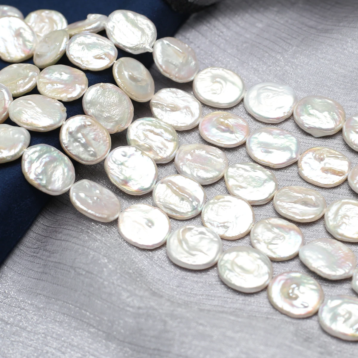 White Natural Freshwater Pearl Oval Baroque Button Beads 14x16mm Jewelry Making DIY Necklace Bracelet Accessories Gifts
White Natural Freshwater Pearl Oval Baroque Button Beads 14x16mm Jewelry Making DIY Necklace Bracelet Accessories Gifts