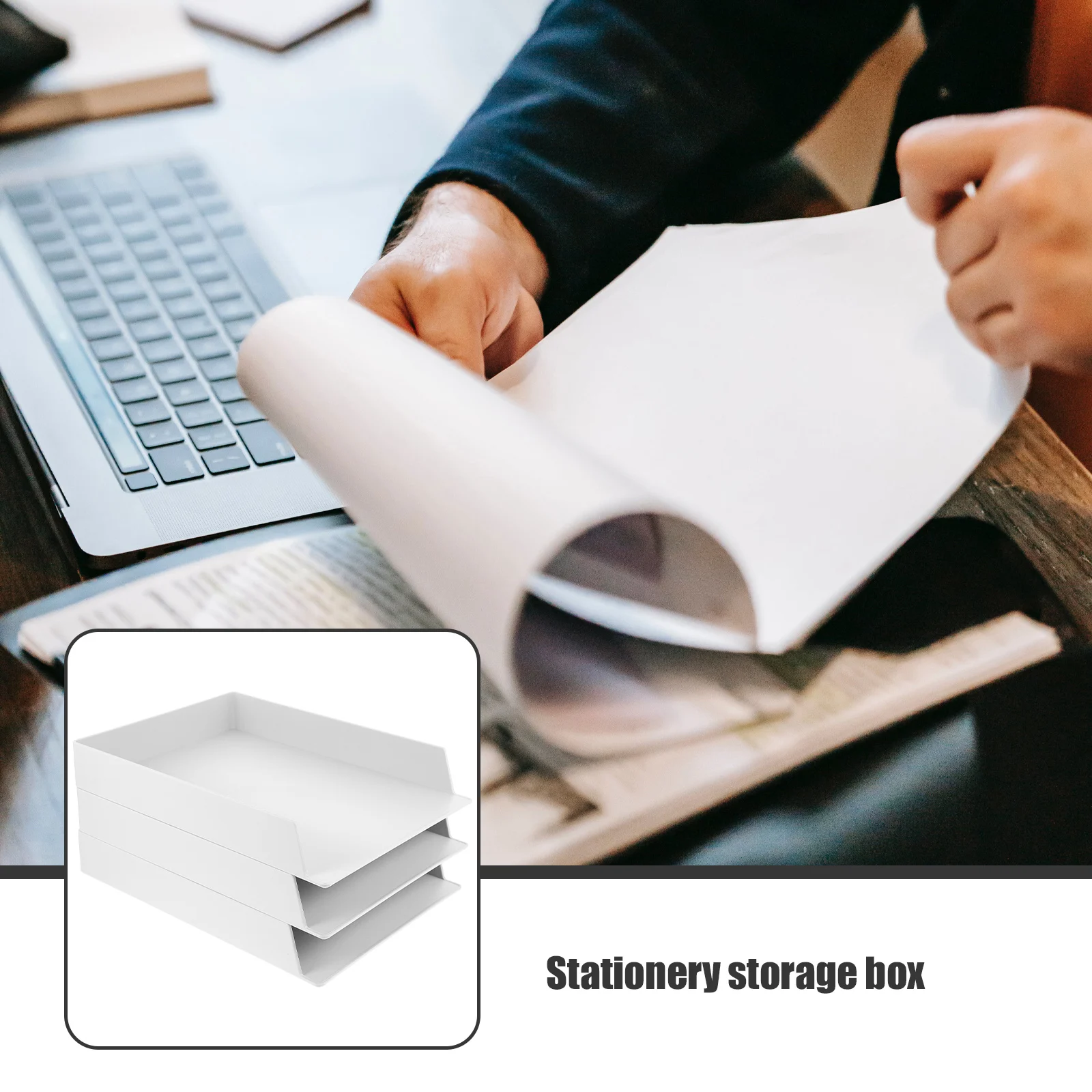 3 Pcs Organiser File Storage Box Desktop Stationery Organizer Office Supplies Shelving 
3 Pcs Organiser File Storage Box Desktop Stationery Organizer Office Supplies Shelving
