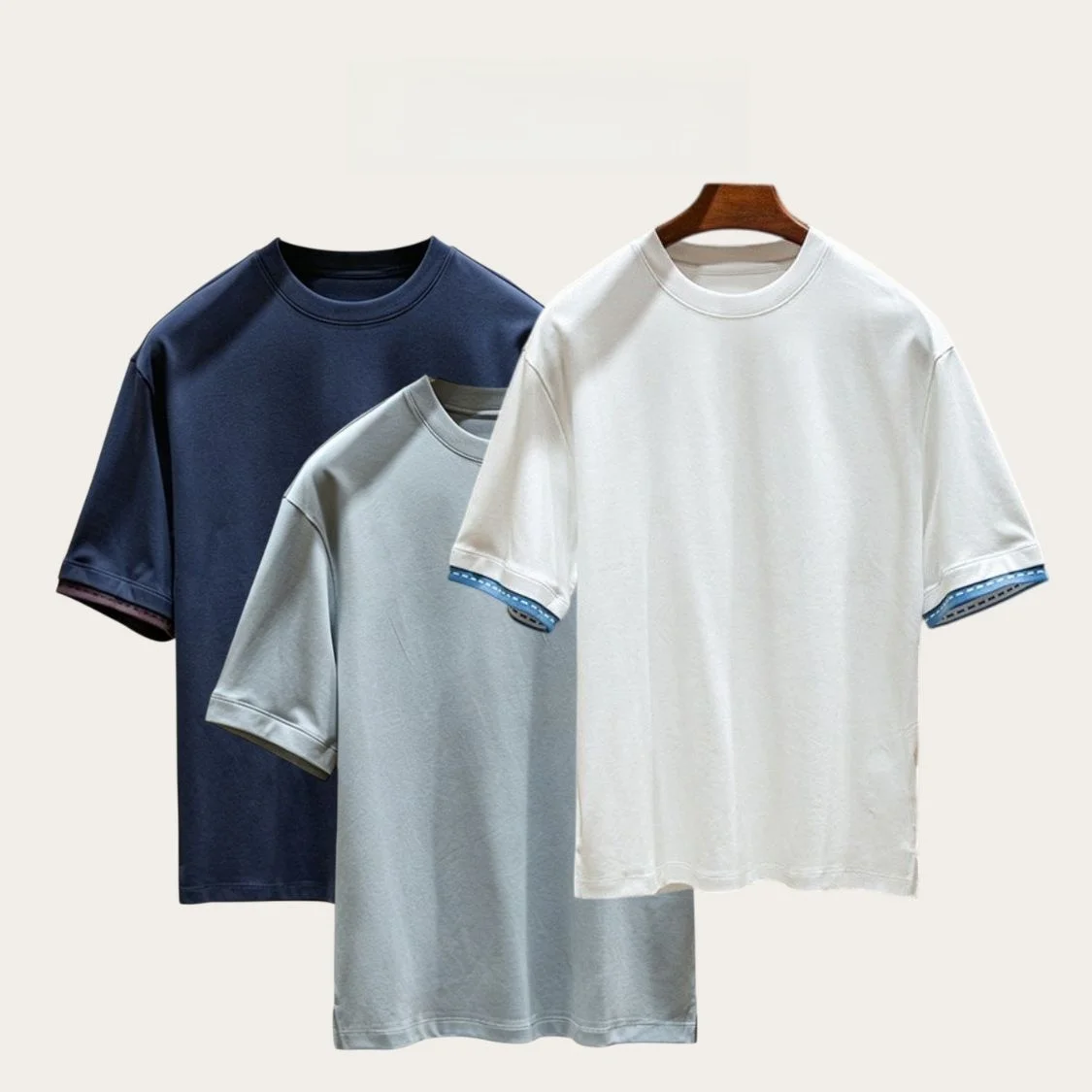 Casual round Neck Short Sleeve T-Shirt Men's Loose Fit Modal Cotton Blend Summer Fashion Urban Style Breathable Comfortable
Casual round Neck Short Sleeve T-Shirt Men's Loose Fit Modal Cotton Blend Summer Fashion Urban Style Breathable Comfortable
