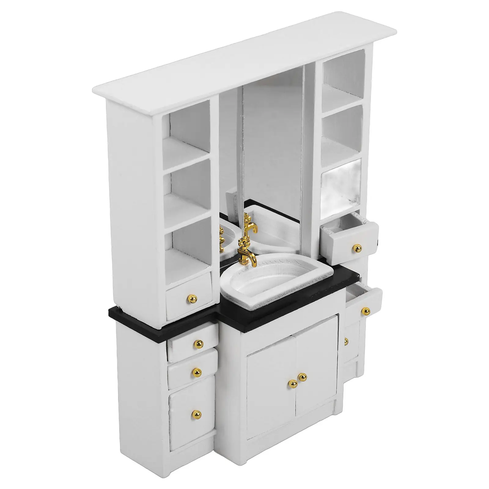 Miniature Furniture Vintage Design Wooden Kitchen Sink Cabinet Miniature House Sink Counter Ornament House Decoration
Miniature Furniture Vintage Design Wooden Kitchen Sink Cabinet Miniature House Sink Counter Ornament House Decoration