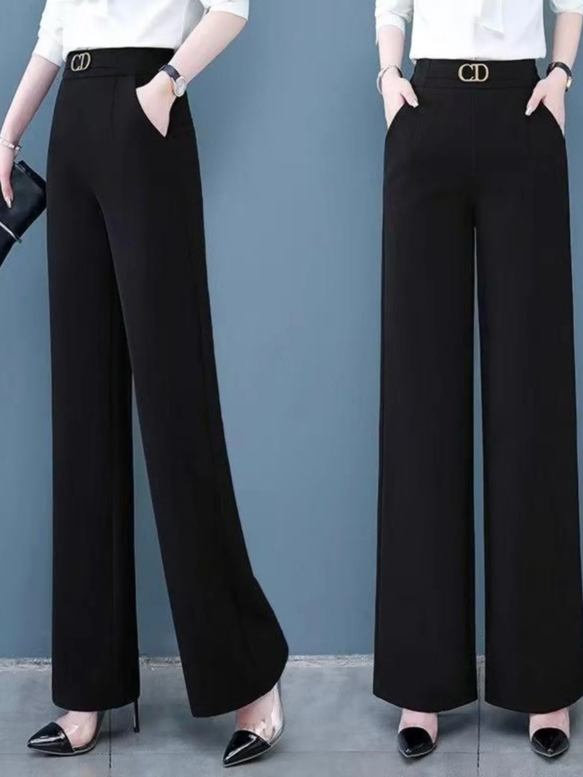 Брюки Bla с тонкой эластичной талией и широкими штанинами для женщин среднего возраста, весенние повседневные брюки прямого кроя, удобная посадка
Брюки Bla с тонкой эластичной талией и широкими штанинами для женщин среднего возраста, весенние повседневные брюки прямого кроя, удобная посадка