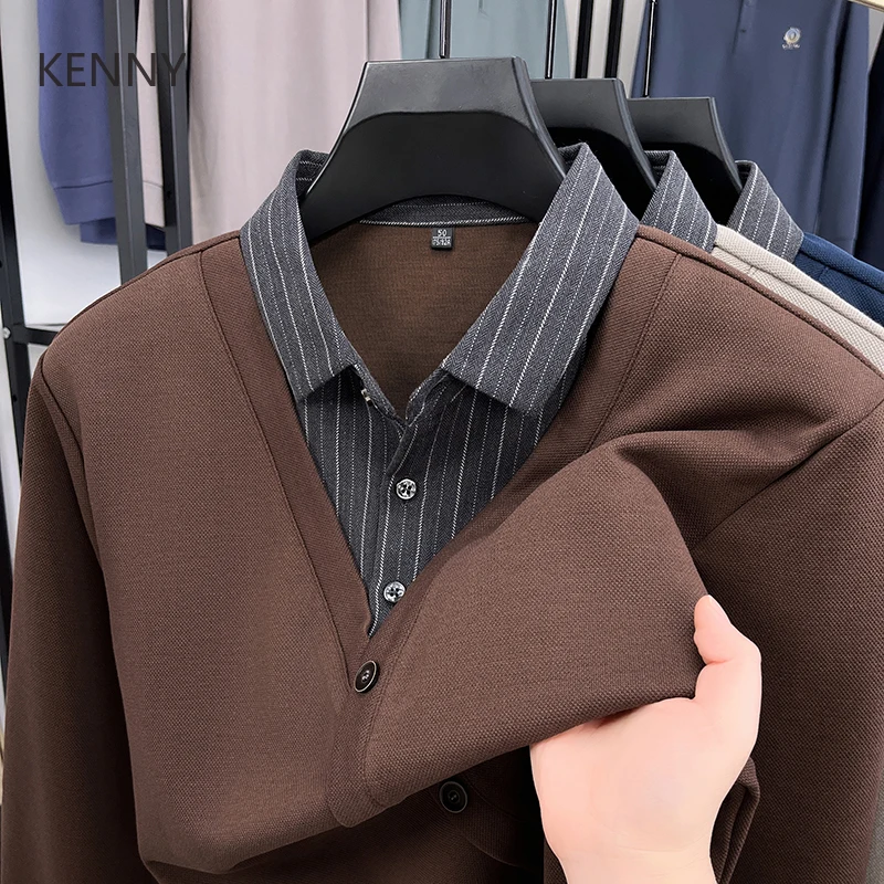 Fake Two-piece Shirt Collar Long Sleeve T Shirt Men Spring and Autumn Sports Shirt Man Cotton Mens Designer Luxury Fashion Tops
Fake Two-piece Shirt Collar Long Sleeve T Shirt Men Spring and Autumn Sports Shirt Man Cotton Mens Designer Luxury Fashion Tops