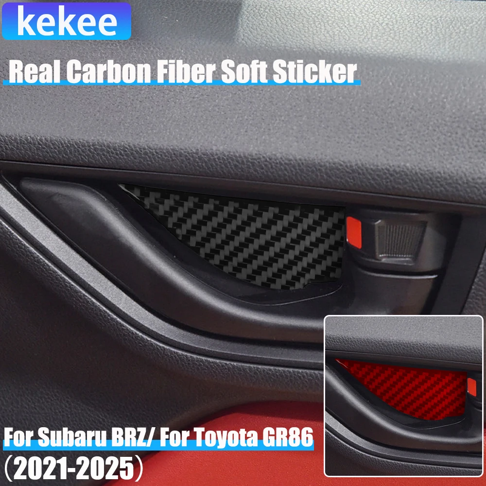 Real Carbon Fiber Car Accessories Door Handle Bowl Cover Soft Sticker For Subaru BRZ/ For Toyota GR86 2021 2022 2023 2024 2025
Real Carbon Fiber Car Accessories Door Handle Bowl Cover Soft Sticker For Subaru BRZ/ For Toyota GR86 2021 2022 2023 2024 2025