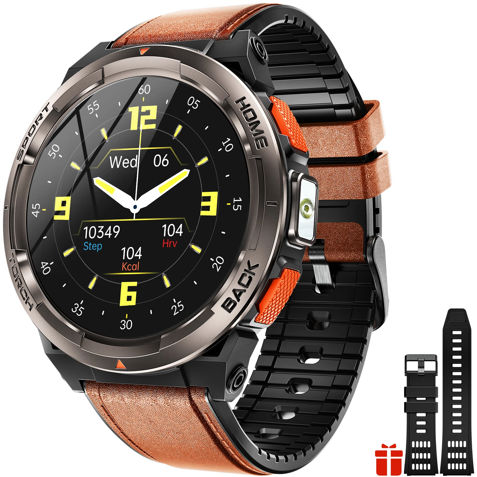 EIGIIS KE5 3ATM Waterproof Smart Watch for Men with LED Flashlight 1.45'' HD Rugged Smartwatch with 530mAh Big Battery
EIGIIS KE5 3ATM Waterproof Smart Watch for Men with LED Flashlight 1.45'' HD Rugged Smartwatch with 530mAh Big Battery