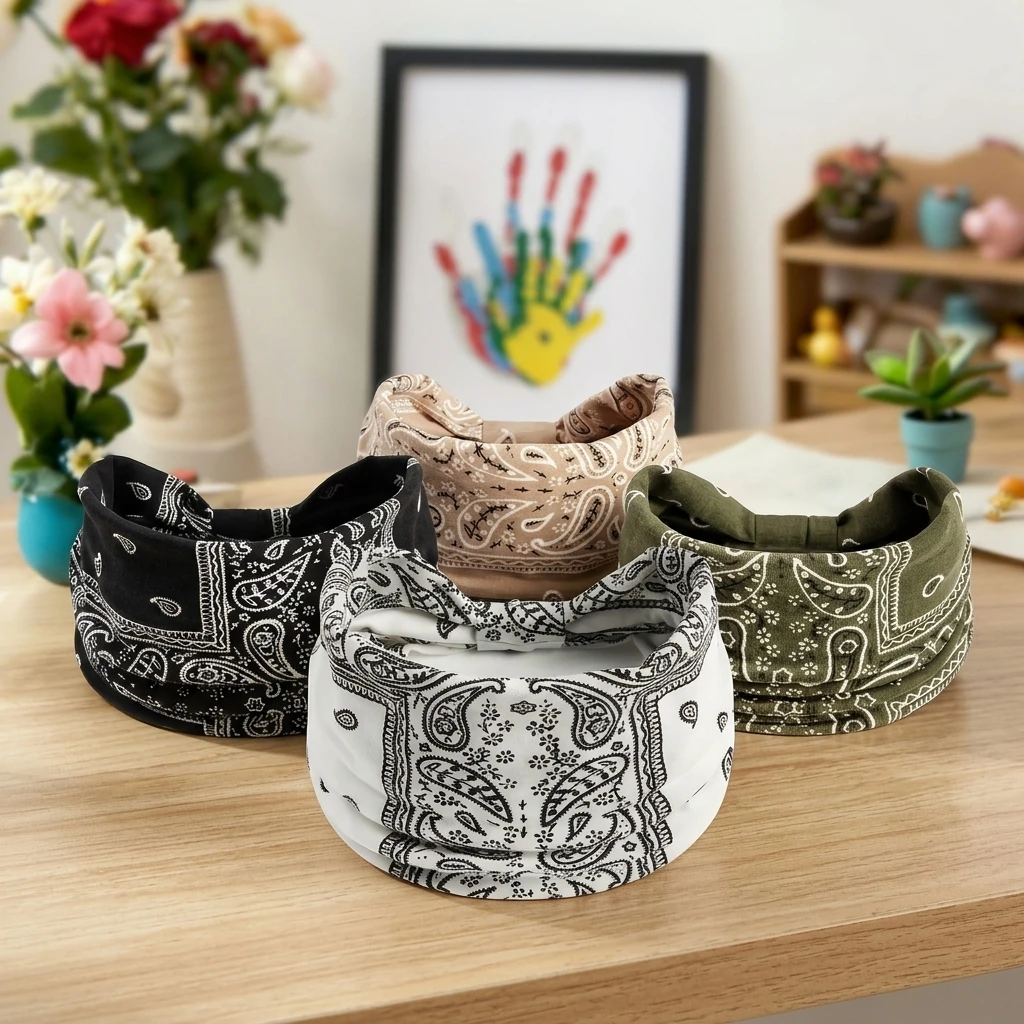 Wide Headbands for Women Knotted Non Slip, 4 Pack Soft Head Bands to Hide Hairline, Fashion Boho Style Bandana, Moisture Wicking Hair Bands for Workout Sports Yoga Makeup
Wide Headbands for Women Knotted Non Slip, 4 Pack Soft Head Bands to Hide Hairline, Fashion Boho Style Bandana, Moisture Wicking Hair Bands for Workout Sports Yoga Makeup