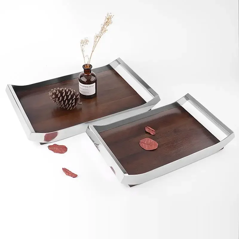 Luxury Nordic Home Decoration Stainless Steel and Wooden Tray Decorative Plate Jewelry Dish Trinket Dish Key Holder
Luxury Nordic Home Decoration Stainless Steel and Wooden Tray Decorative Plate Jewelry Dish Trinket Dish Key Holder