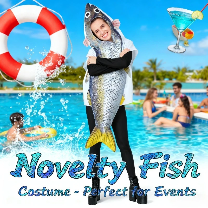 Christmas Crazy Carnival Party Costume - Barramundi Cosplay Outfit
Christmas Crazy Carnival Party Costume - Barramundi Cosplay Outfit