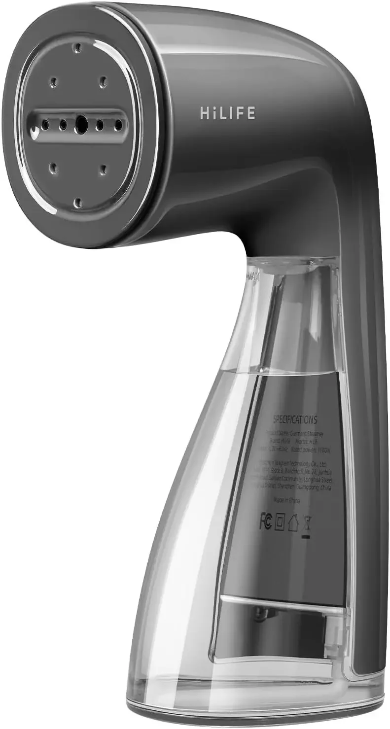 1100W Clothes Steamer, Fast Wrinkle Removal, 300ml Tank, All Fabrics, Compact & Portable, Grey
1100W Clothes Steamer, Fast Wrinkle Removal, 300ml Tank, All Fabrics, Compact & Portable, Grey