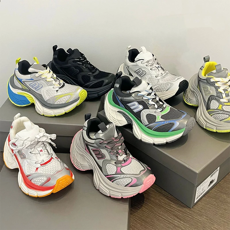 Fashion Contrast Color Design Women's Vulcanized Shoes Brand Design Thick Sole Heightening Sports Shoes Ladies New Sneakers 2025
Fashion Contrast Color Design Women's Vulcanized Shoes Brand Design Thick Sole Heightening Sports Shoes Ladies New Sneakers 2025