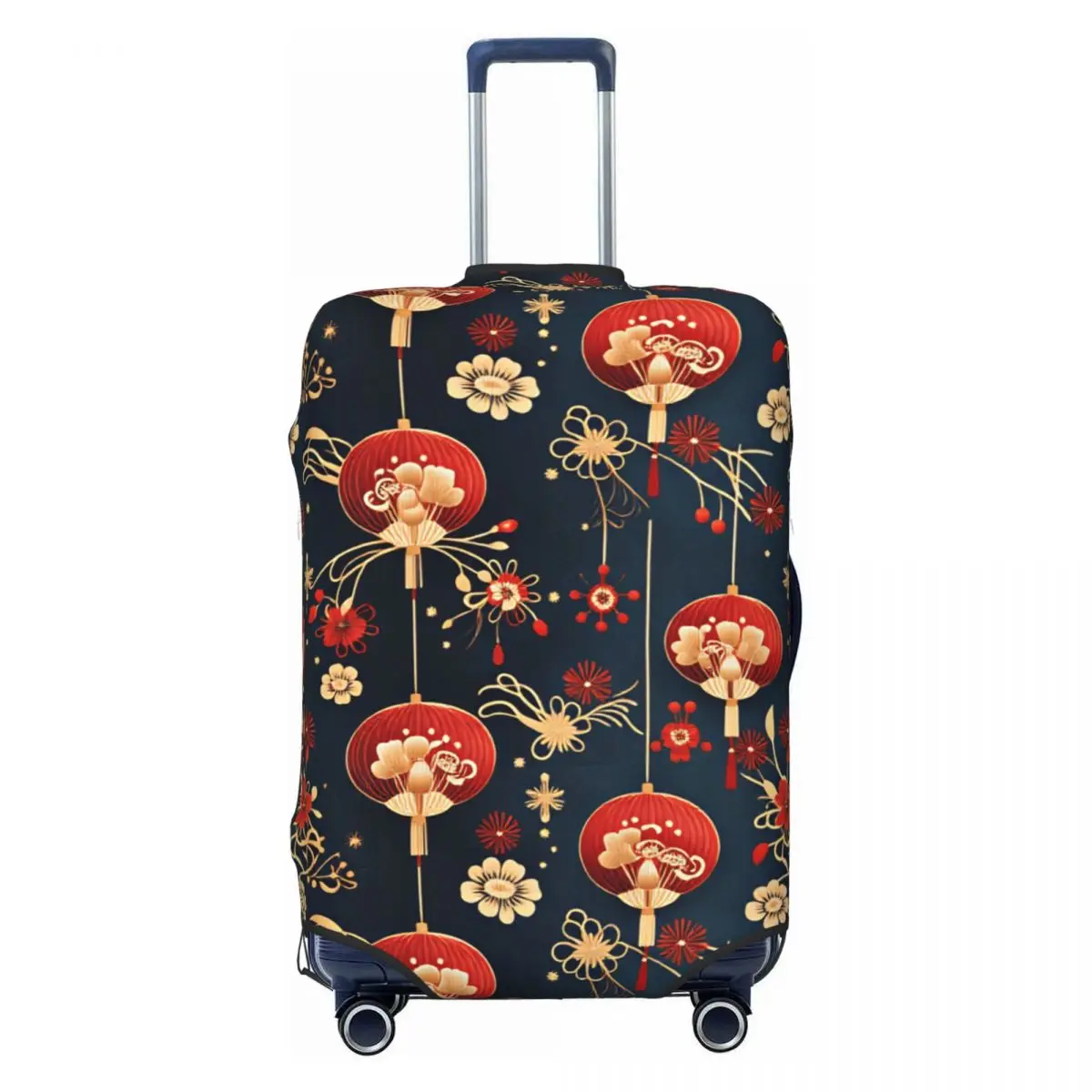 Custom Lunar New Year Red Chinese Lantern Gold Flower Luggage Cover Funny Suitcase Protector Covers Suit For 18-32 inch
Custom Lunar New Year Red Chinese Lantern Gold Flower Luggage Cover Funny Suitcase Protector Covers Suit For 18-32 inch