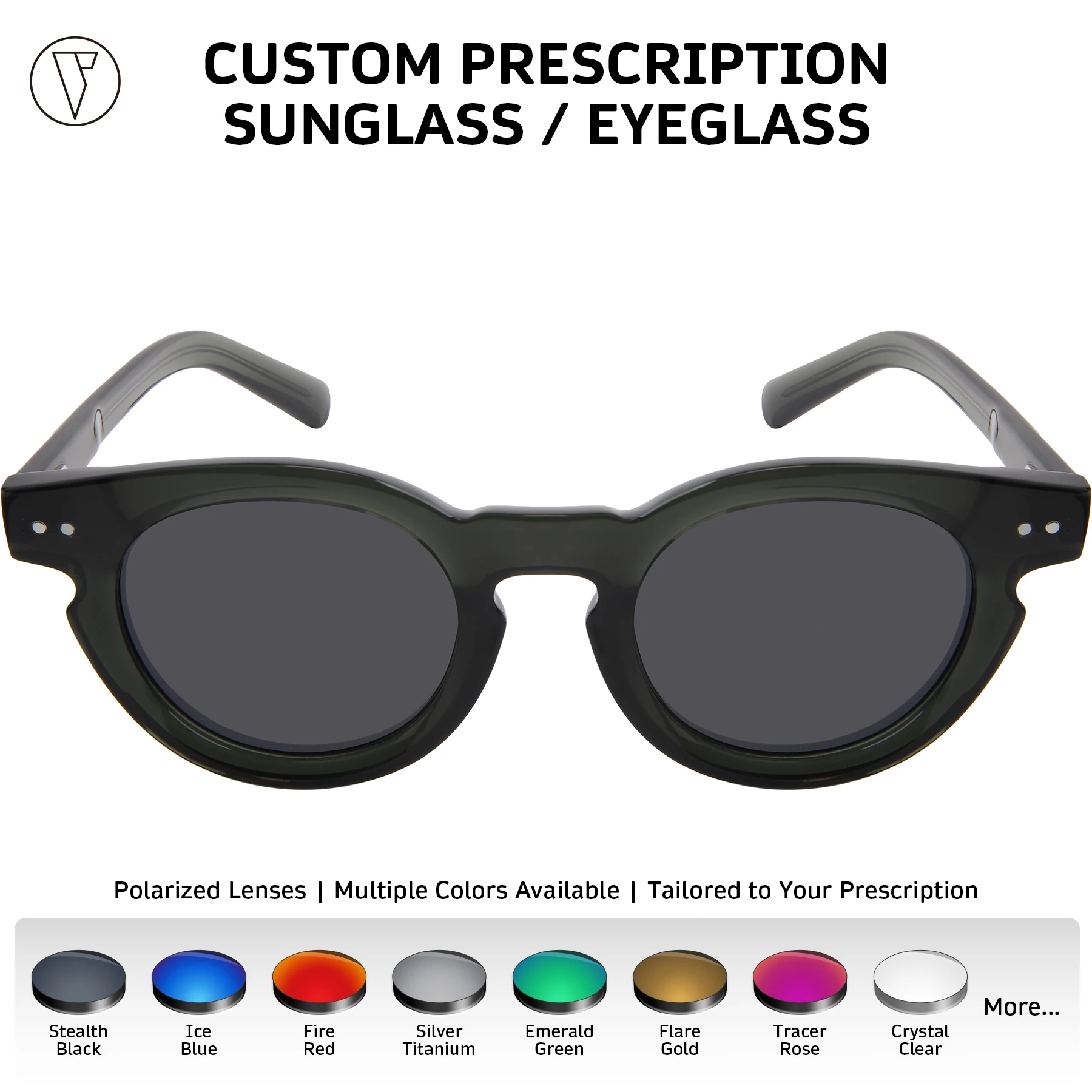 ONDEX Custom Prescription Sunglasses/Eyeglasses,Stylish UV400 Polarized Lenses,Photochromic Lens,Personalized Power-1.00 to-8.50
ONDEX Custom Prescription Sunglasses/Eyeglasses,Stylish UV400 Polarized Lenses,Photochromic Lens,Personalized Power-1.00 to-8.50