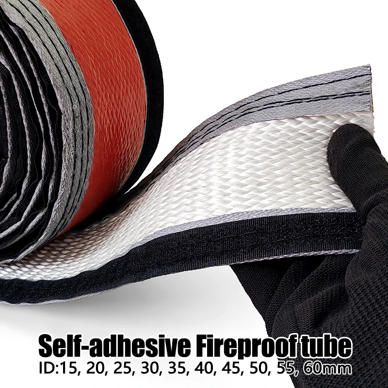 Self Adhesive Silicone Resin Coated Fiberglass Cable Hose High Temperature Fire Protectio Sleeve DIY Fire Retardant Casing Pipe
Self Adhesive Silicone Resin Coated Fiberglass Cable Hose High Temperature Fire Protectio Sleeve DIY Fire Retardant Casing Pipe