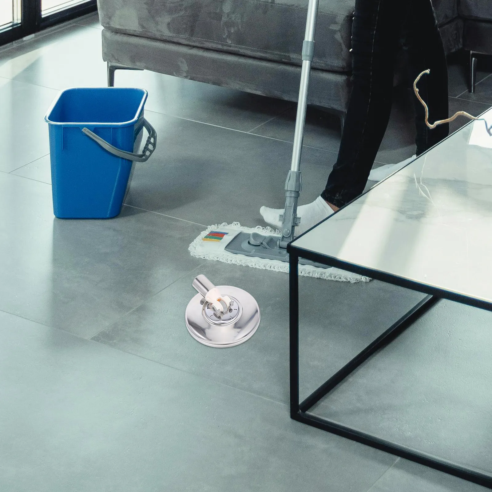 Сменная насадка для швабры-диска, усиленная, для уборки полов, с дисковым основанием и стержнем
Сменная насадка для швабры-диска, усиленная, для уборки полов, с дисковым основанием и стержнем