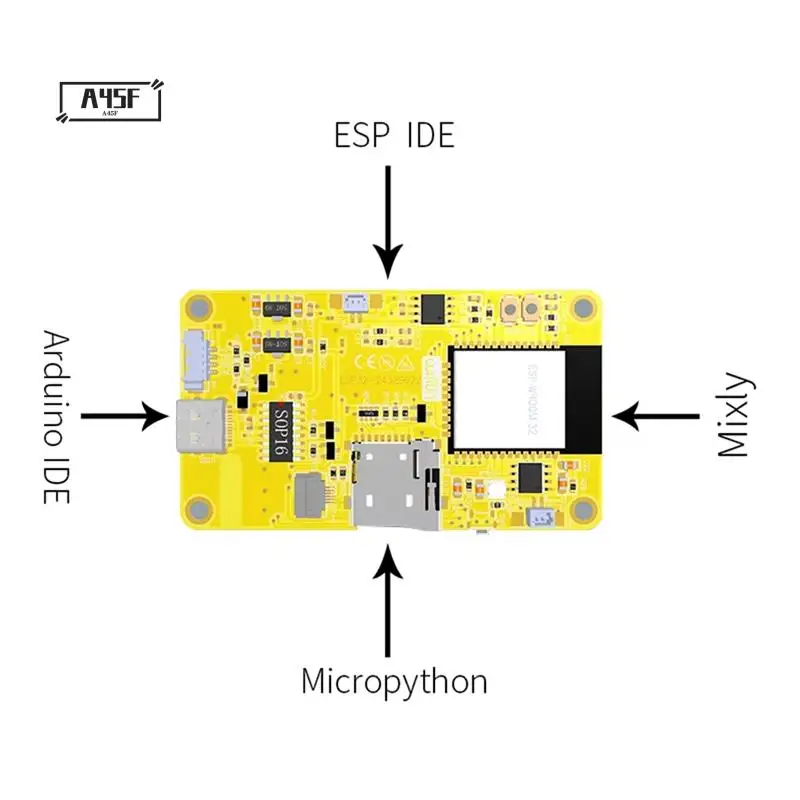 A45F-ESP32 LVGL WIFI и Bluetooth IOT Макетная плата 2,2-дюймовый смарт-экран ЖК-дисплея TFT-модуль
A45F-ESP32 LVGL WIFI и Bluetooth IOT Макетная плата 2,2-дюймовый смарт-экран ЖК-дисплея TFT-модуль