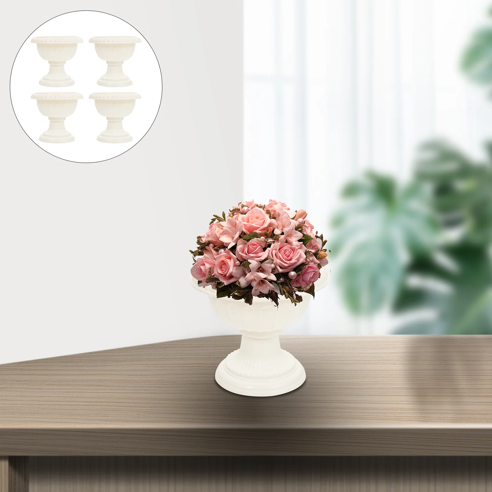 4pcs Grecian Flower Pots Road Guiding Flowerpots Wedding Decorative Planter Balcony Garden Decorations Outdoor Indoor Planters
4pcs Grecian Flower Pots Road Guiding Flowerpots Wedding Decorative Planter Balcony Garden Decorations Outdoor Indoor Planters