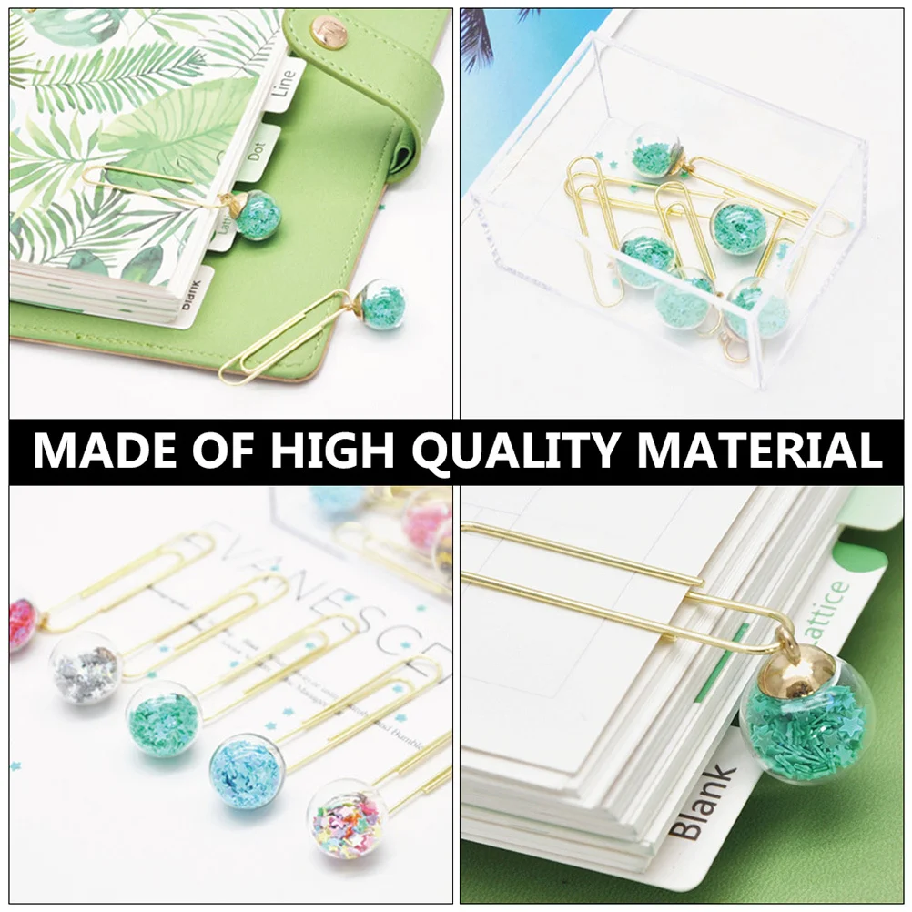 10pcs Crystal Ball Bookmark Lovely Paper Clip For Notebook Calendar Scrapbooks Sticker Notes Rustproof Exquisite Clip Creative
10pcs Crystal Ball Bookmark Lovely Paper Clip For Notebook Calendar Scrapbooks Sticker Notes Rustproof Exquisite Clip Creative