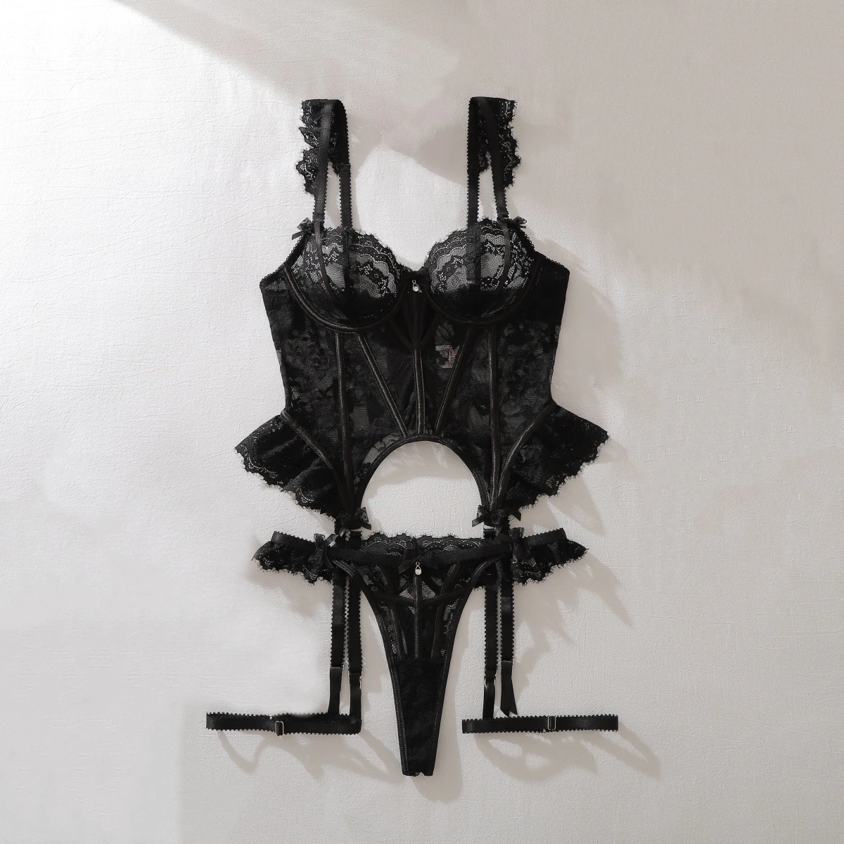 2026 Sexy Light Luxury Perspective Eyelash Lace Langerie Set Women's Lace Fishbone Waist Underwear Lady Bra and Panty Split Set
2026 Sexy Light Luxury Perspective Eyelash Lace Langerie Set Women's Lace Fishbone Waist Underwear Lady Bra and Panty Split Set