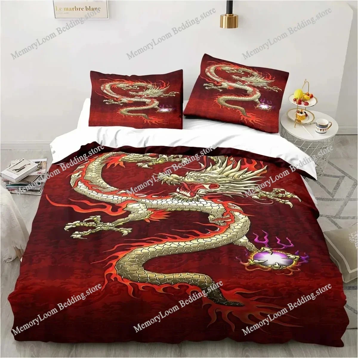 Dragon Chic Bedding Set Duvet Cover 3D Fashion Bedding Design King Queen Duvet Cover Double Bed Soft Cozy Set Home Textile
Dragon Chic Bedding Set Duvet Cover 3D Fashion Bedding Design King Queen Duvet Cover Double Bed Soft Cozy Set Home Textile