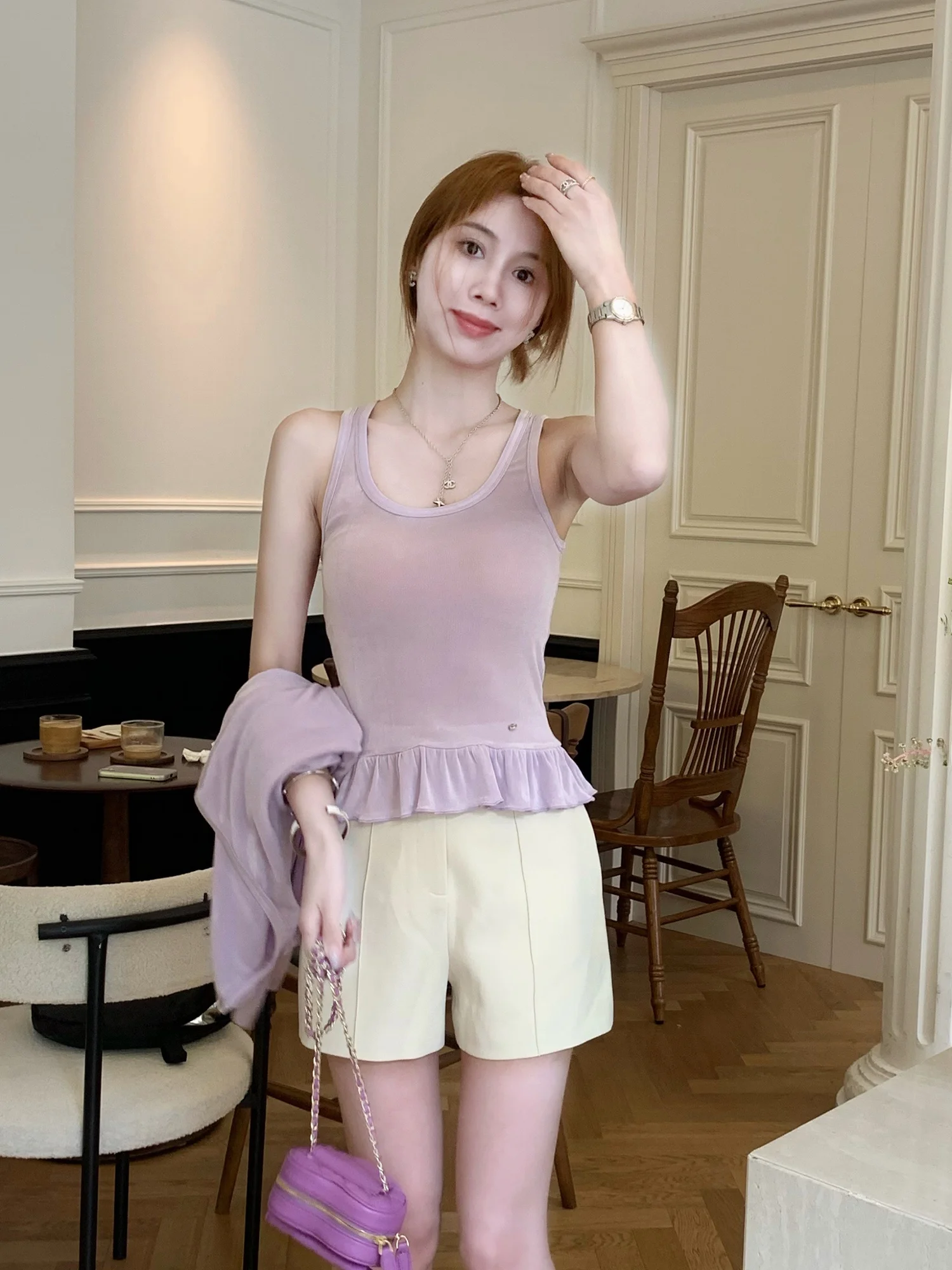 Женские повседневные универсальные летние брюки свободного кроя с высокой талией и прямыми штанинами из полиэстера для города
Женские повседневные универсальные летние брюки свободного кроя с высокой талией и прямыми штанинами из полиэстера для города