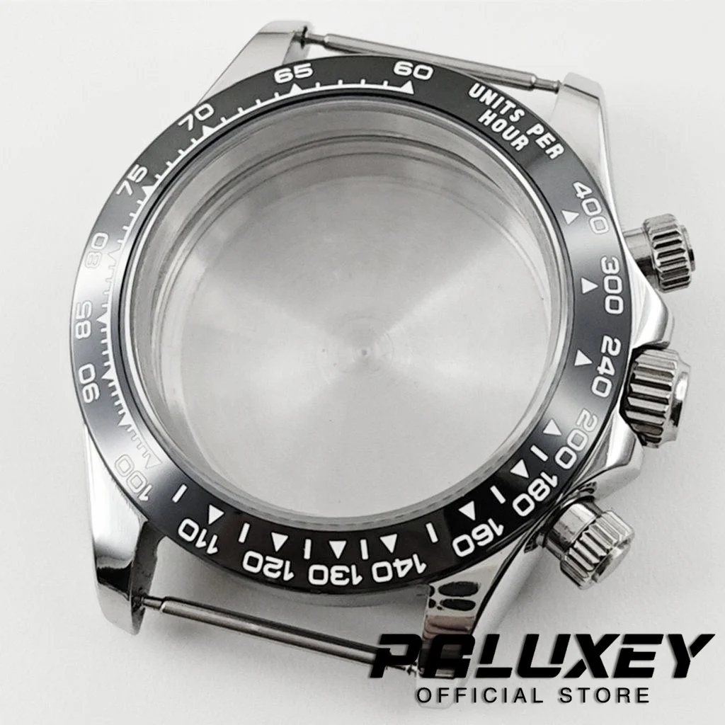 40mm VK63 Sapphire Glass Stainless Steel Watch Case with Ceramic Bezel Men's Watch Accessories for VK63 VK63A Quartz Movement
40mm VK63 Sapphire Glass Stainless Steel Watch Case with Ceramic Bezel Men's Watch Accessories for VK63 VK63A Quartz Movement