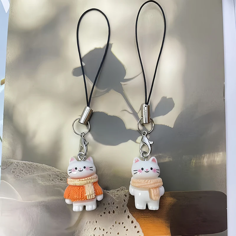 2pcs Cute Cat Pendant Keychain Phone Strap Lanyard Strap Backpack Charm Accessories Car Keys Decoration Handmade Jewelry Gift
2pcs Cute Cat Pendant Keychain Phone Strap Lanyard Strap Backpack Charm Accessories Car Keys Decoration Handmade Jewelry Gift