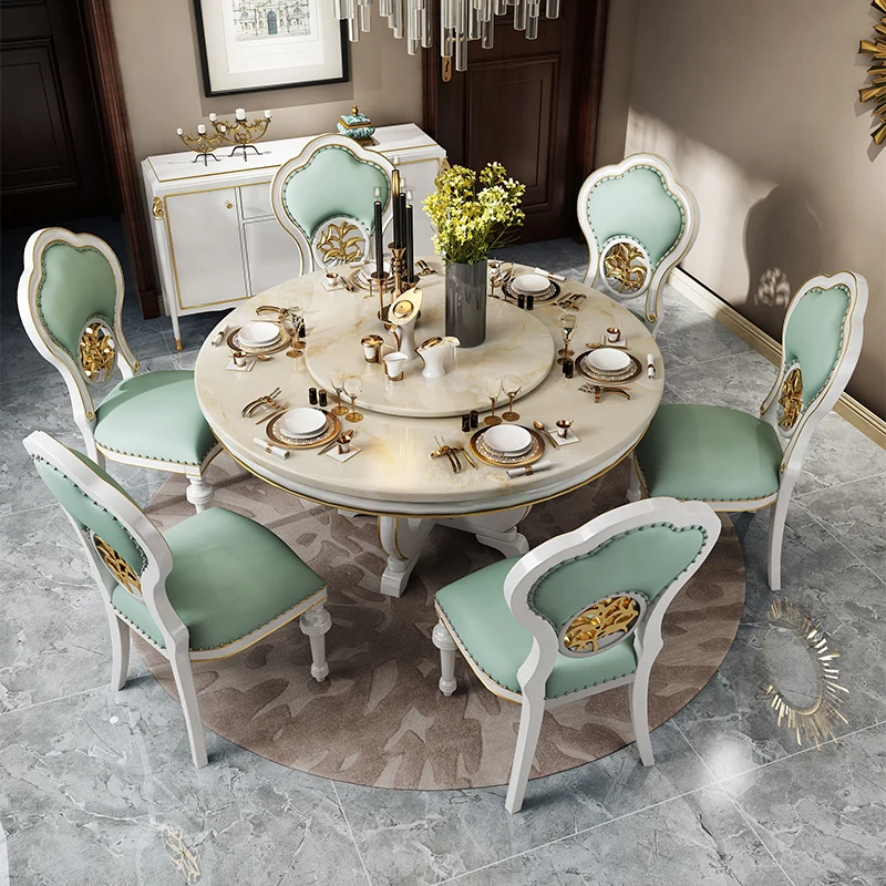 Marble dining table light luxury solid wood dining table 4 people 6 people home living room dining table and chair combination
Marble dining table light luxury solid wood dining table 4 people 6 people home living room dining table and chair combination