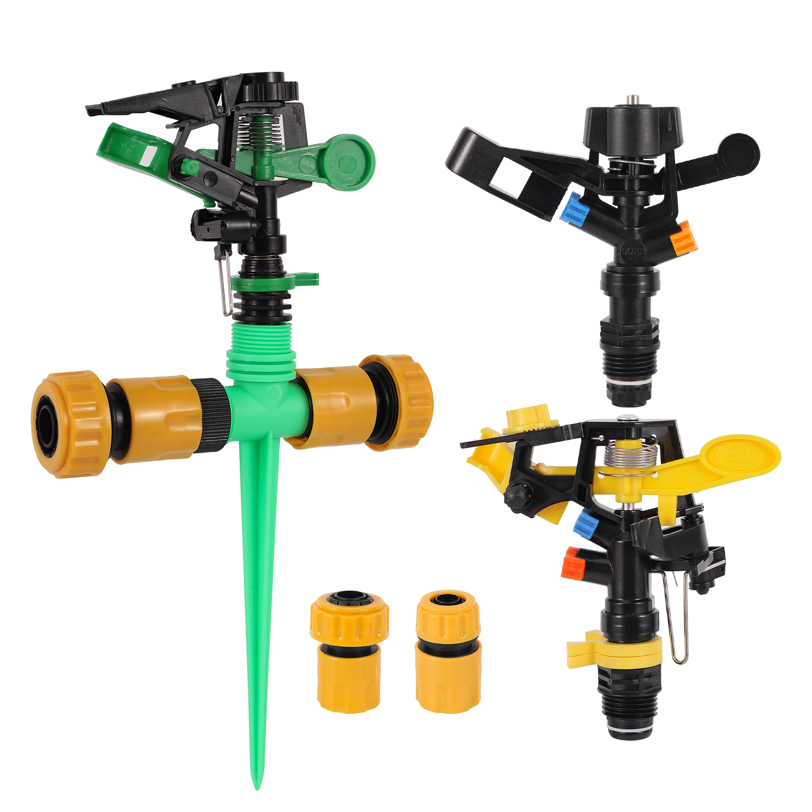 Rotating Rocker Sprinklers 360 Degree Impact Sprinklers With Bracket Quick connector Garden Yard Lawn Irrigation Watering Nozzle
Rotating Rocker Sprinklers 360 Degree Impact Sprinklers With Bracket Quick connector Garden Yard Lawn Irrigation Watering Nozzle