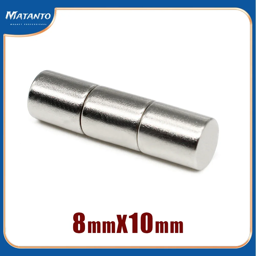 5/10/20/50/100PCS 8x10 Thick Round Strong Rare Earth Magnet N35 Neodymium Magnets 8x10mm Small Cylinder Permanent Magnet 8*10
5/10/20/50/100PCS 8x10 Thick Round Strong Rare Earth Magnet N35 Neodymium Magnets 8x10mm Small Cylinder Permanent Magnet 8*10