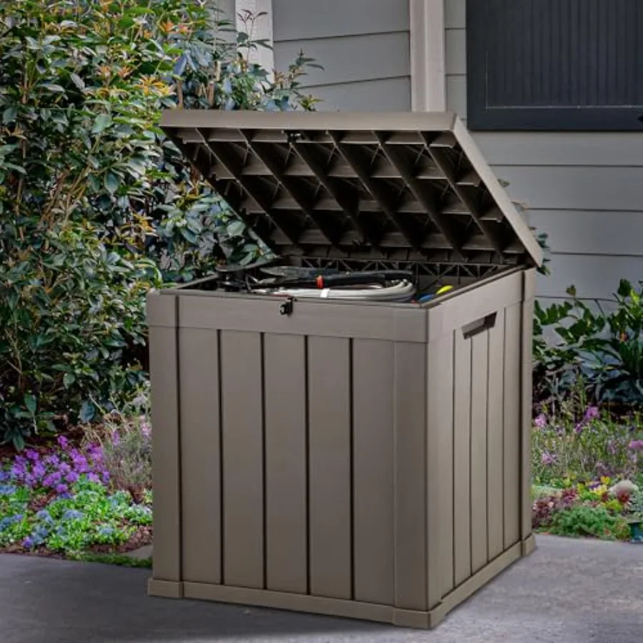 Outdoor Storage Deck Box Waterproof Resin Package Delivery and Storage Box with Lockable Lid for Patio Furniture Cushions Pool
Outdoor Storage Deck Box Waterproof Resin Package Delivery and Storage Box with Lockable Lid for Patio Furniture Cushions Pool