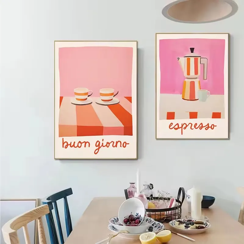 Coffee Moka Pot Canvas Painting Italian Espresso Posters and Prints Wall Art Pictures for Cafe Living Room Kitchen Home Decor
Coffee Moka Pot Canvas Painting Italian Espresso Posters and Prints Wall Art Pictures for Cafe Living Room Kitchen Home Decor