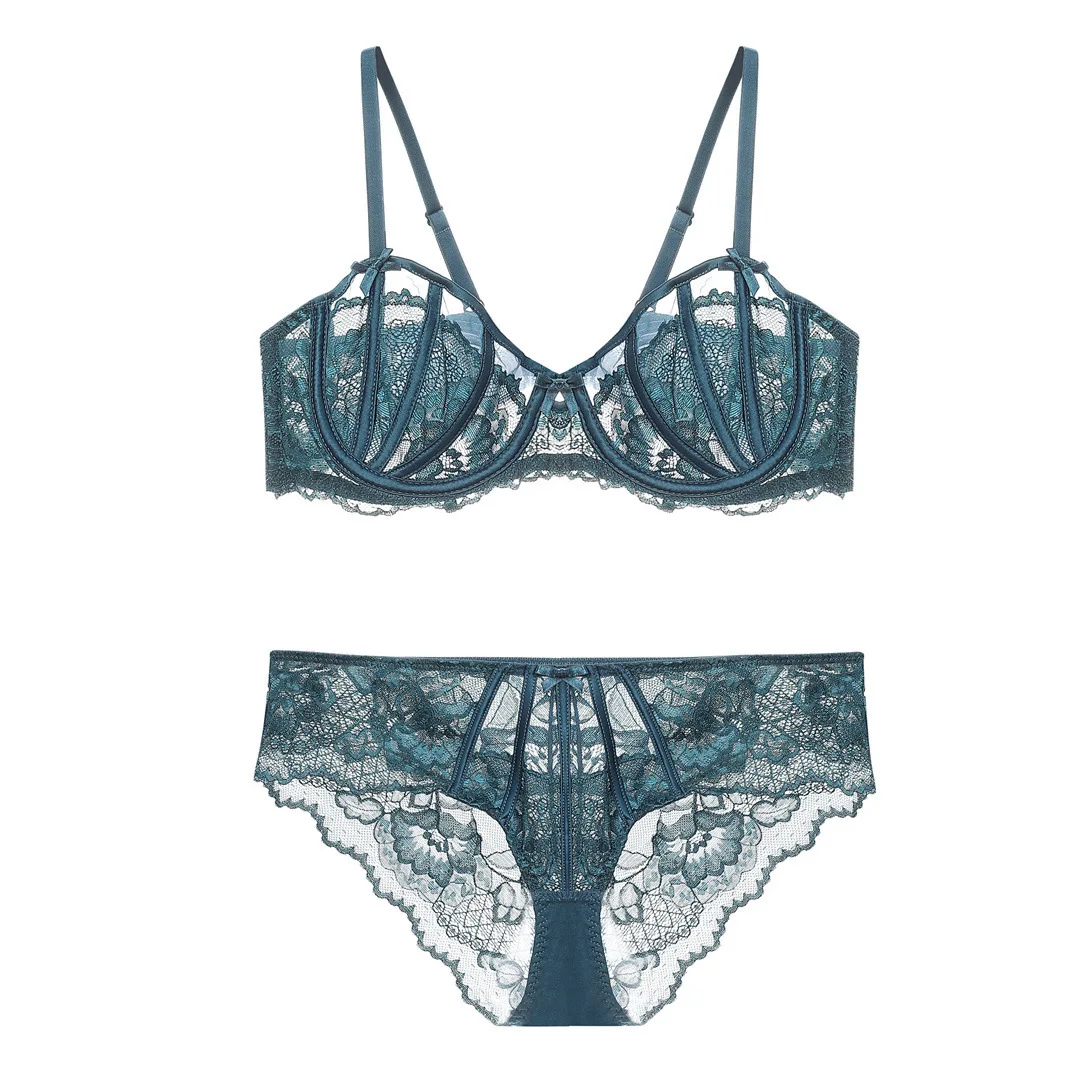 KUCLUT Summer New Transparent Ultrathin Ladies Underwear Sets Lace Hollow Out Lingerie For Women Sexy Push Up Big Size Bra Pants
KUCLUT Summer New Transparent Ultrathin Ladies Underwear Sets Lace Hollow Out Lingerie For Women Sexy Push Up Big Size Bra Pants