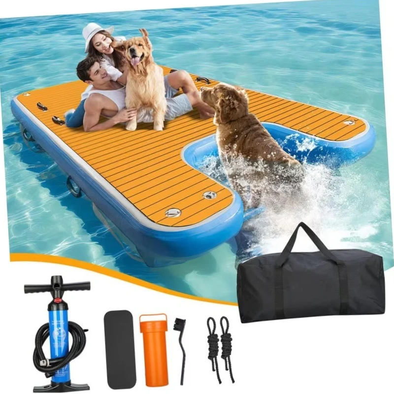 Outdoor Custom DWF Water Play Wooden Color Folding Stair Pool Swim Float Dock Island Platform Pup Inflatable Water Ramp for Dog
Outdoor Custom DWF Water Play Wooden Color Folding Stair Pool Swim Float Dock Island Platform Pup Inflatable Water Ramp for Dog