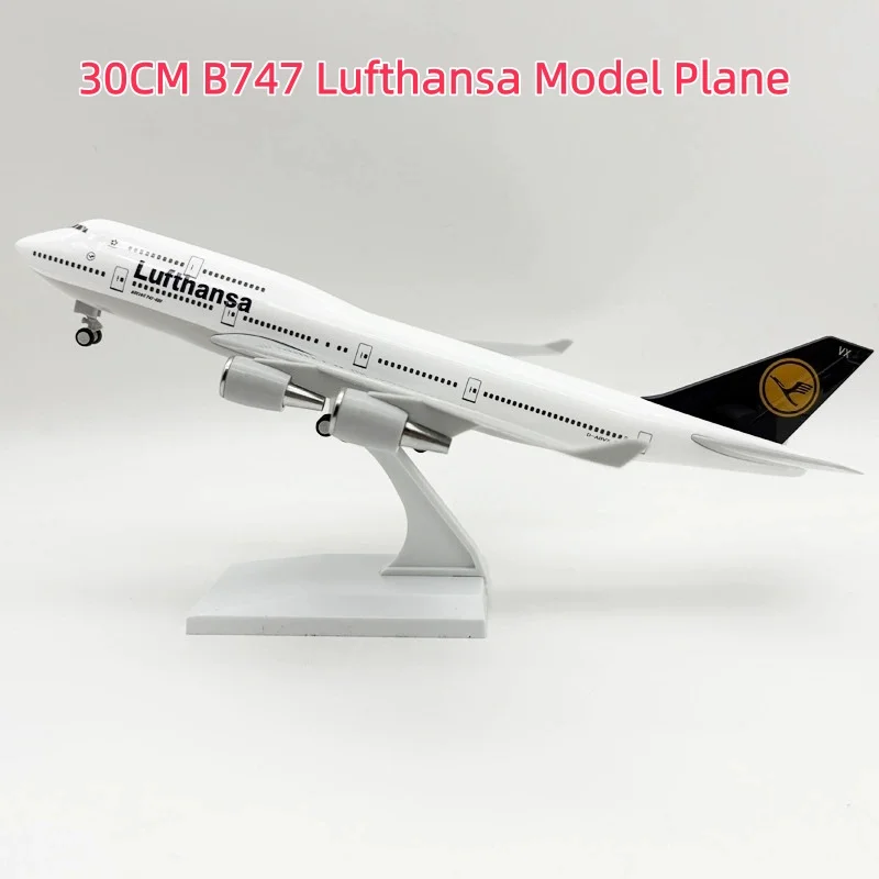 Игрушечные самолеты Lufthansa B747, 30 см, модель самолета из смолы, детские игрушки, масштаб 1/240, самолет с колесами, коллекция Enthusi
Игрушечные самолеты Lufthansa B747, 30 см, модель самолета из смолы, детские игрушки, масштаб 1/240, самолет с колесами, коллекция Enthusi