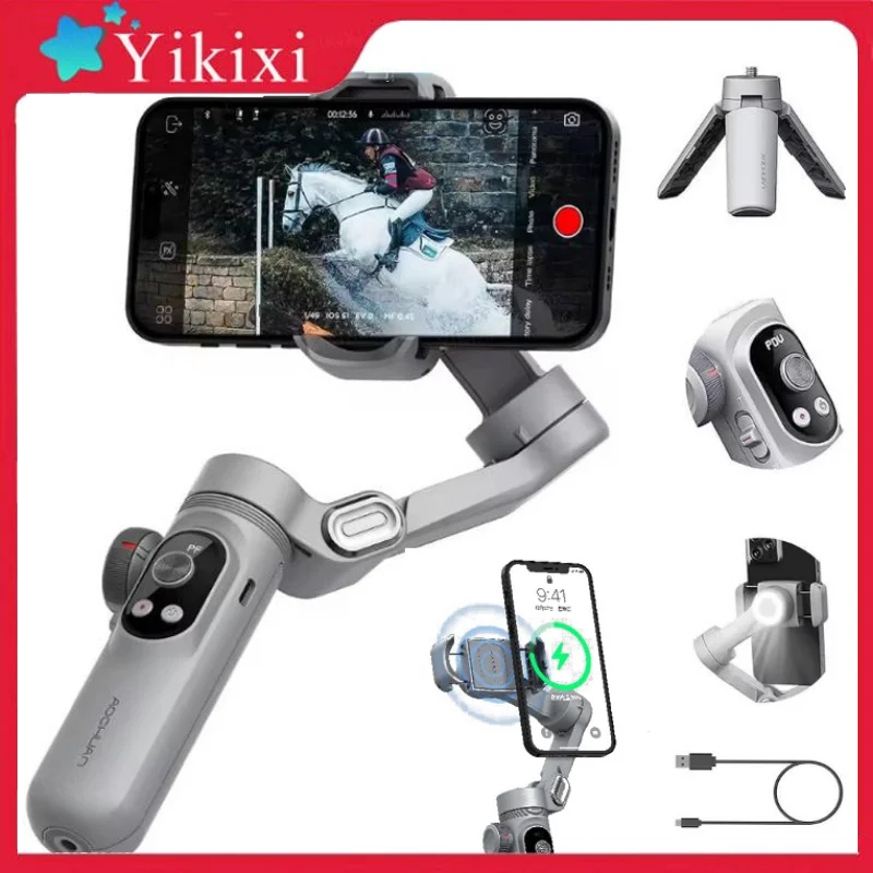 AOCHUAN Smart X Pro Gimbal Stabilizer 3-Axis with Face Tracking Fill Light Foldable Phone Gimbal for iPhone Android Selfie Vlog
AOCHUAN Smart X Pro Gimbal Stabilizer 3-Axis with Face Tracking Fill Light Foldable Phone Gimbal for iPhone Android Selfie Vlog