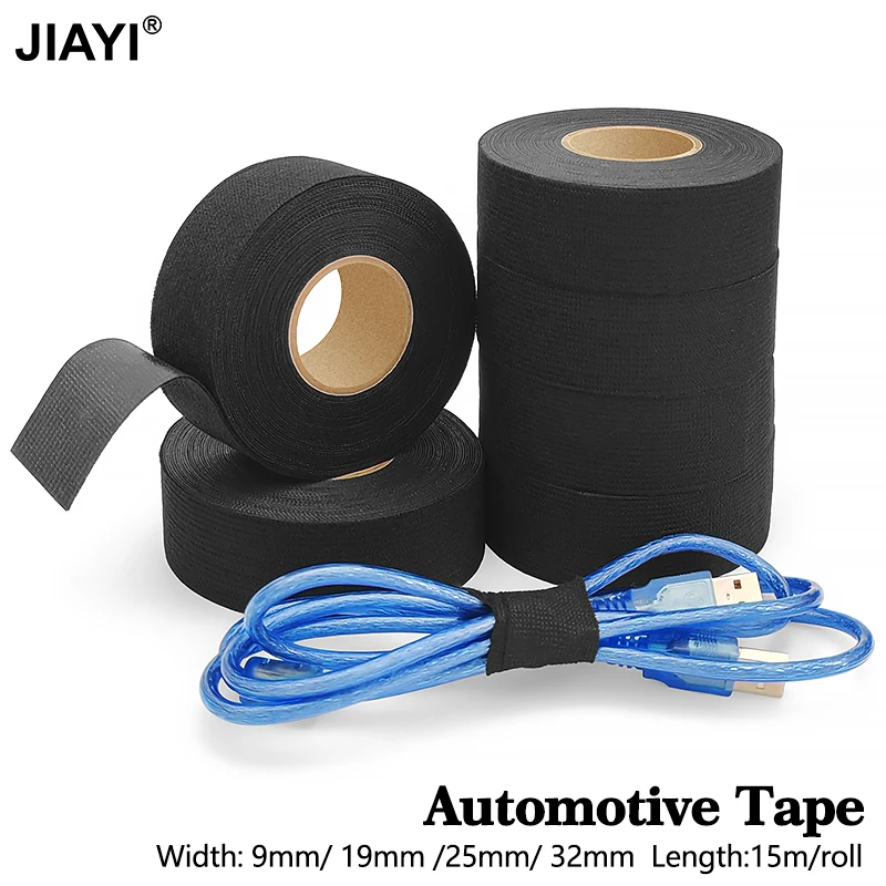 Heat-Resistant Cloth Tape Width 9 15 19 25 32mm Adhesive Fabric Tapes for Automotive Wiring Electrical Projects High - Quality
Heat-Resistant Cloth Tape Width 9 15 19 25 32mm Adhesive Fabric Tapes for Automotive Wiring Electrical Projects High - Quality