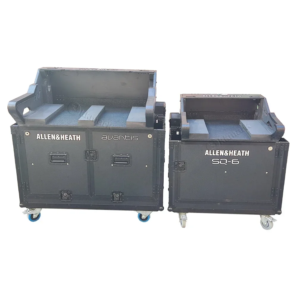 Hydraulic Lift Flip Ready Audio Console Mixer Flight Case For Midas M32 Allen And Health SQ6 SQ7
Hydraulic Lift Flip Ready Audio Console Mixer Flight Case For Midas M32 Allen And Health SQ6 SQ7