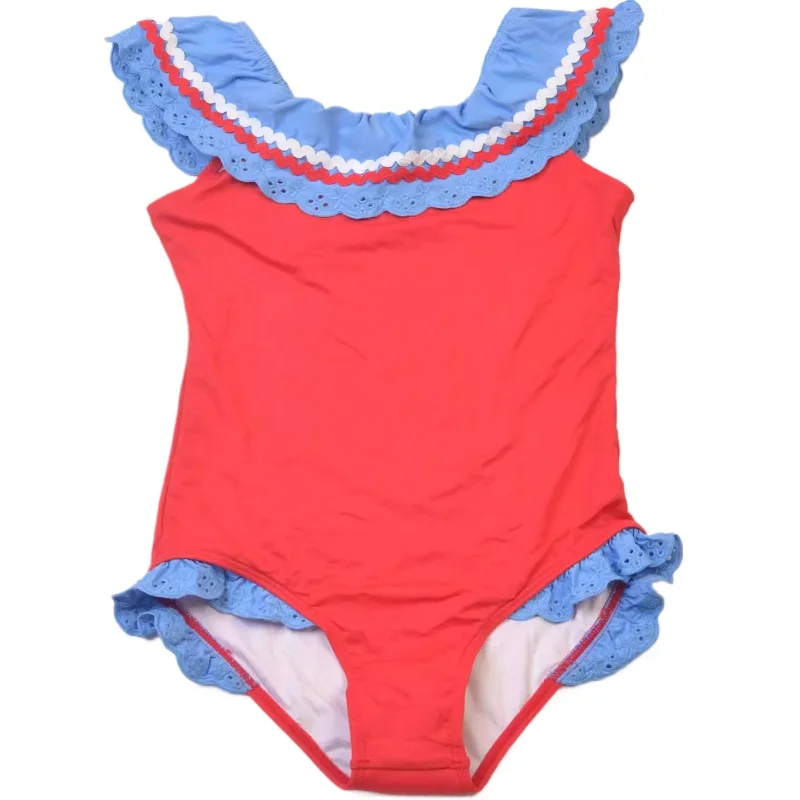 Детский слитный купальник с кружевной отделкой для девочек 2026 года, для детей постарше
Детский слитный купальник с кружевной отделкой для девочек 2026 года, для детей постарше