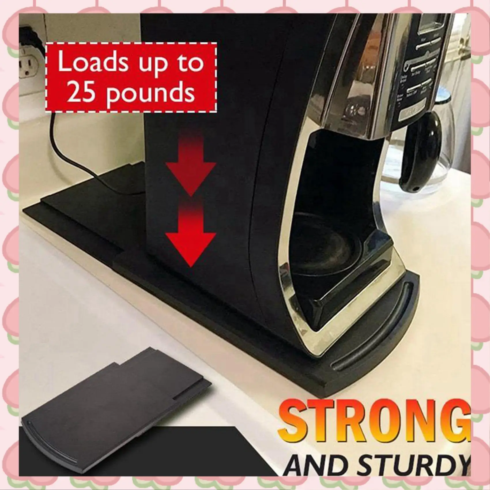 N18R 2X Versatile Movable Coffee Tray 25 Lbs Coffee Maker Caddy Sliding Tray Stand Kitchen Accessories
N18R 2X Versatile Movable Coffee Tray 25 Lbs Coffee Maker Caddy Sliding Tray Stand Kitchen Accessories