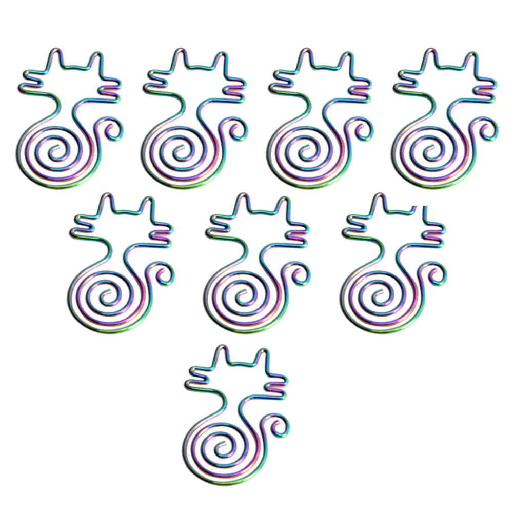 8 Pcs Cat Shaped Paper Clips Assorted Colors Charming Lovely Office Supplies Kids Fun Animal Bookmark Cute Alloy
8 Pcs Cat Shaped Paper Clips Assorted Colors Charming Lovely Office Supplies Kids Fun Animal Bookmark Cute Alloy
