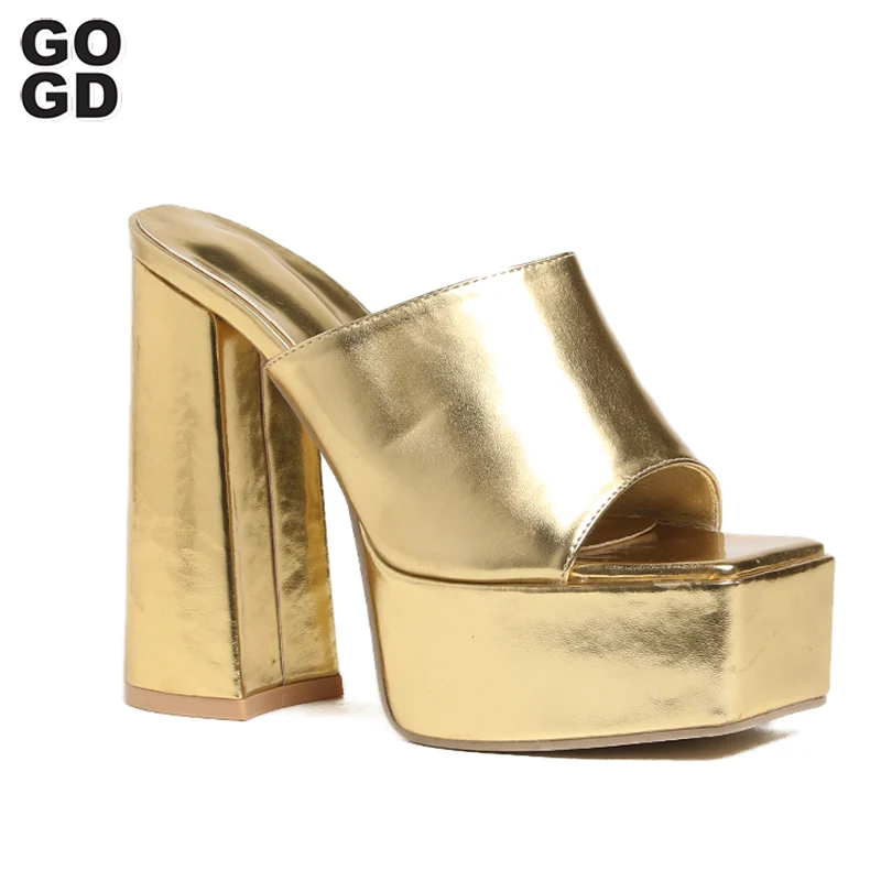 GOGD Platform Fashion Women's Pumps Slip-On Sandals Laser New Summer 2023 Slippers Chunky Heels Square Toe Sexy Party Shoes INS
GOGD Platform Fashion Women's Pumps Slip-On Sandals Laser New Summer 2023 Slippers Chunky Heels Square Toe Sexy Party Shoes INS