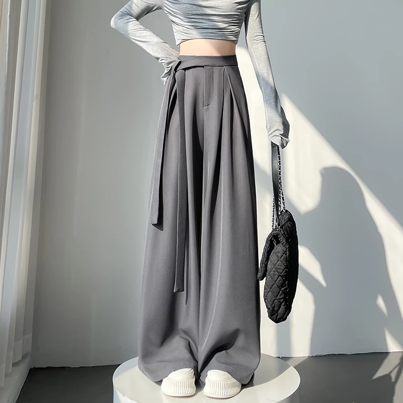 Костюм, широкие брюки для женщин, новинка 2023 года, весна-лето, прямые свободные брюки с высокой талией, повседневные женские брюки длиной до пола
Костюм, широкие брюки для женщин, новинка 2023 года, весна-лето, прямые свободные брюки с высокой талией, повседневные женские брюки длиной до пола